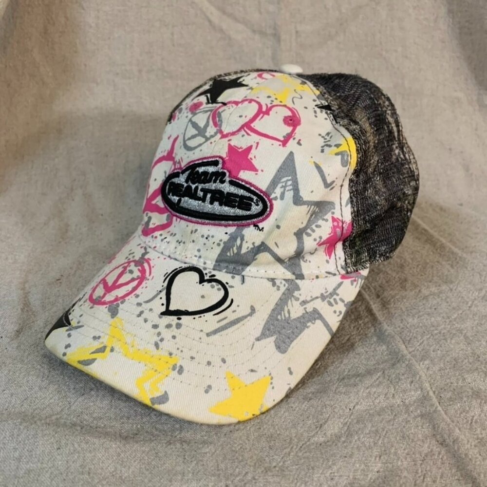 Realtree Hat Trucker Baseball Cap Youth Adjustable Colorful Graffiti